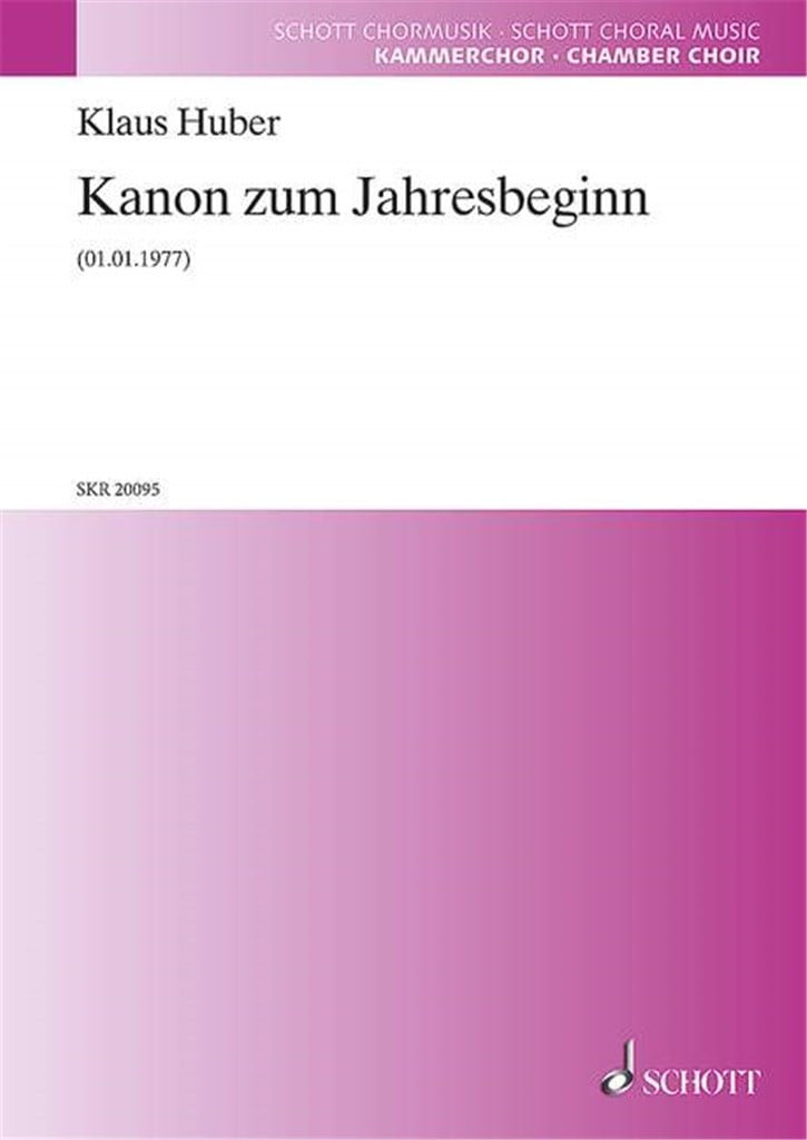 Kanon zum Jahresbeginn